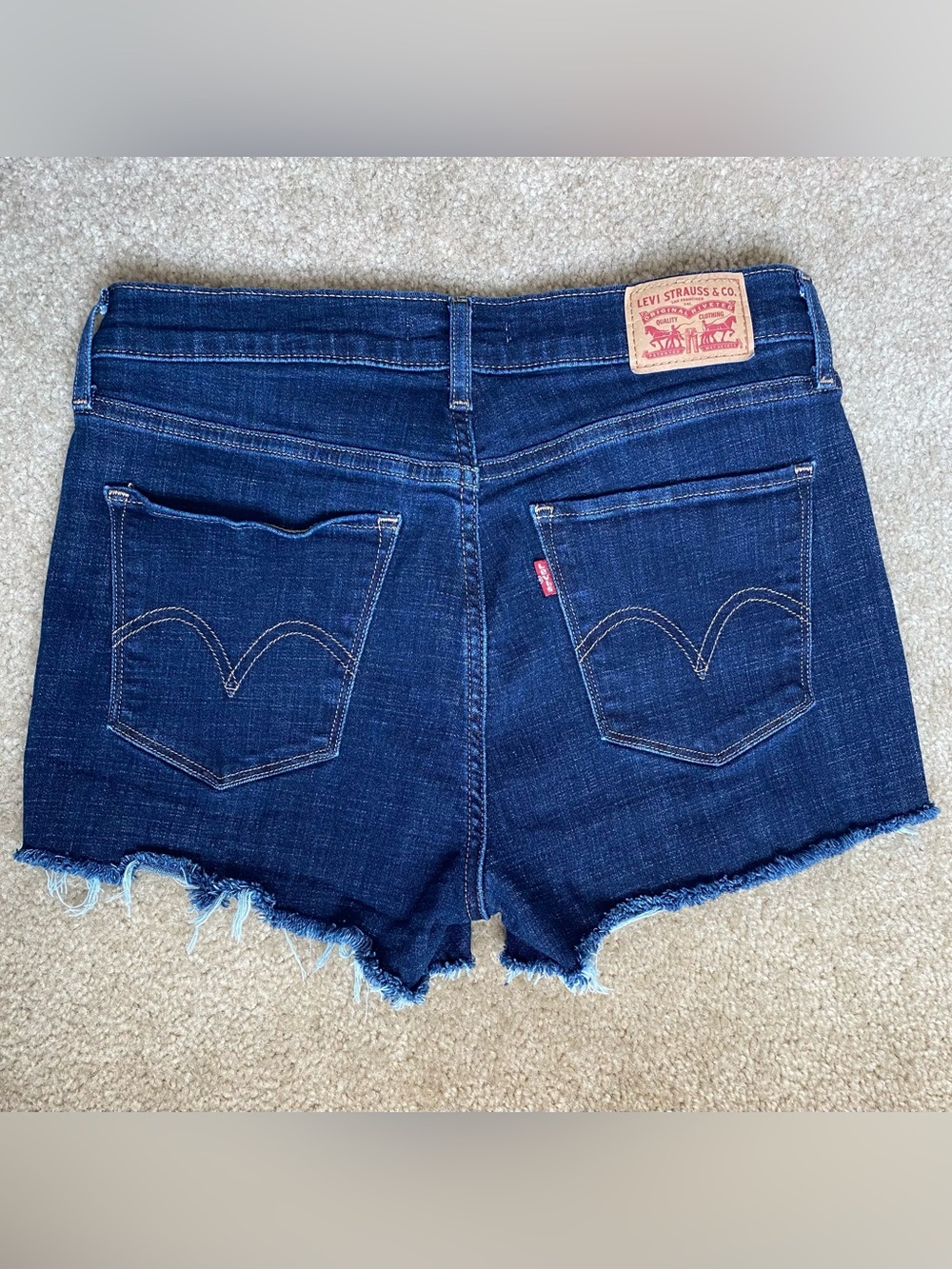Levi's Dark Blue Denim Jean Shorts